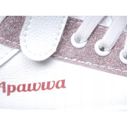 Apawwa trampki tenisówki dziecięce różowy brokat r27