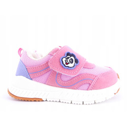 Adidasy dziecięce Bbwawa różowe na rzepy Panda r22