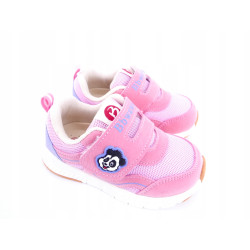 Adidasy dziecięce Bbwawa różowe na rzepy Panda r22