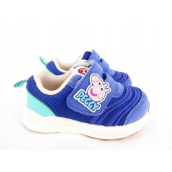 Adidasy dziecięce niebieskie Peppa na rzepy r23