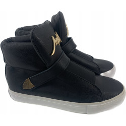 SEASTAR SNEAKERSY BOTKI CZARNE NA RZEP R 38