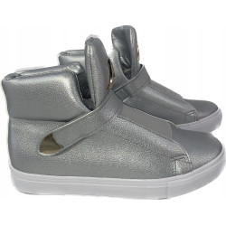 SEASTAR SNEAKERSY BOTKI SREBRNE NA RZEP R 39
