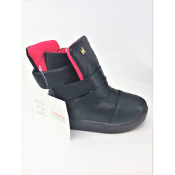 SNEAKERSY BOTKI DZIECIĘCE CZARNE LED R21