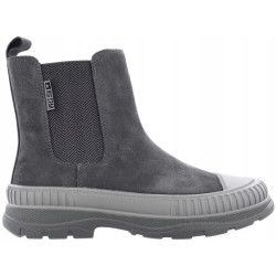 BOTKI BIG STAR SKÓRA NATURALNA ZAMSZ GREY R36