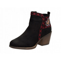 KYLIE CRAZY BOTKI CZARNE HAFT R37