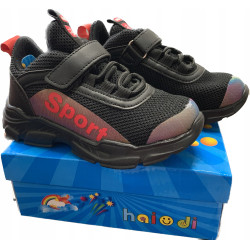 BUTY SPORTOWE DZIECIĘCE CZARNE LEKKIE R29