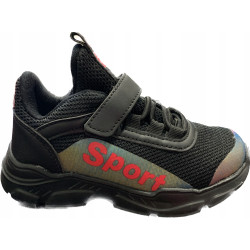BUTY SPORTOWE DZIECIĘCE CZARNE LEKKIE R27
