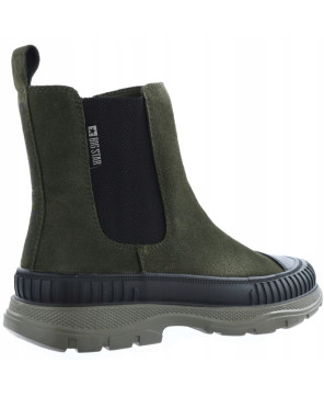 BOTKI BIG STAR SKÓRA NATURANA ZAMSZ KHAKI R40