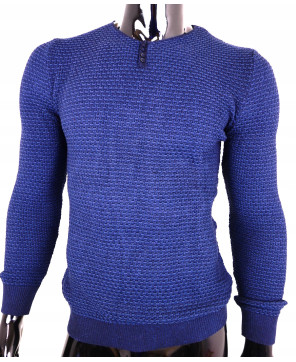 SWETER MĘSKI LECCOS BAWEŁNA TURECKA GRANATOWY XL