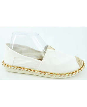 ESPADRYLE DAMSKIE BIAŁE LEKKIE WYGODNE R40