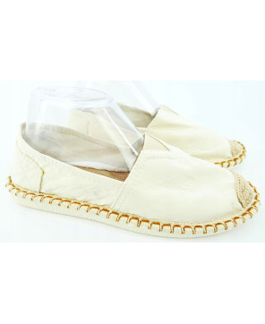 ESPADRYLE DAMSKIE JASNO BEŻOWE LEKKIE WYGODNE R39