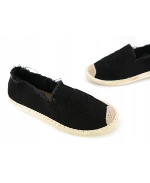 ESPADRYLE DAMSKIE CZARNE LEKKIE WYGODNE R36
