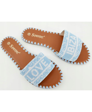 SEASTAR KLAPKI DAMSKIE LOVE IBIZA NIEBIESKIE R39