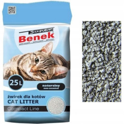Super Benek Naturalny 25L Żwirek Dla Kota Compact Line
