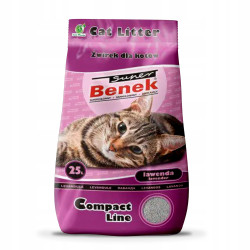 Super Benek Lawenda 25L Żwirek Dla Kota Compact Line