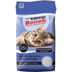 Super Benek Bryza Morska 25L Żwirek Dla Kota Compact Line