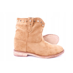 BELLA PARIS BOTKI NA KOTURNIE CAMEL R36