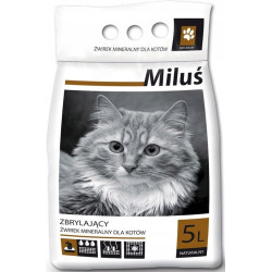 Miluś Żwirek Dla Kota Mineralny 3x5L Zbrylający Naturalny