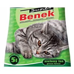 Super Benek Zielony Las 4x5L Żwirek Dla Kota Standard Line Bentonitowy