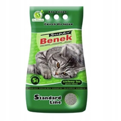 Super Benek Zielony Las 4x5L Żwirek Dla Kota Standard Line Bentonitowy
