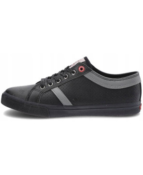 CROSS JEANS TRAMPKI PÓŁBUTY BLACK EKO SKÓRA R45