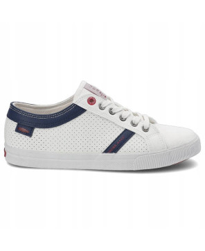 CROSS JEANS TRAMPKI PÓŁBUTY BIAŁE EKO SKÓRA R44