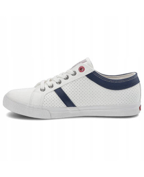 CROSS JEANS TRAMPKI PÓŁBUTY BIAŁE EKO SKÓRA R44