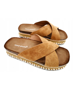 KLAPKI DAMSKIE CAMEL IDEAL SHOES R37