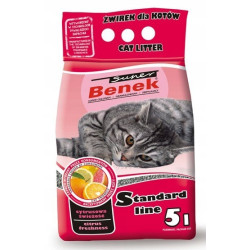 Super Benek Cytrusowa Świeżość 5L Żwirek Dla Kota Standard Line