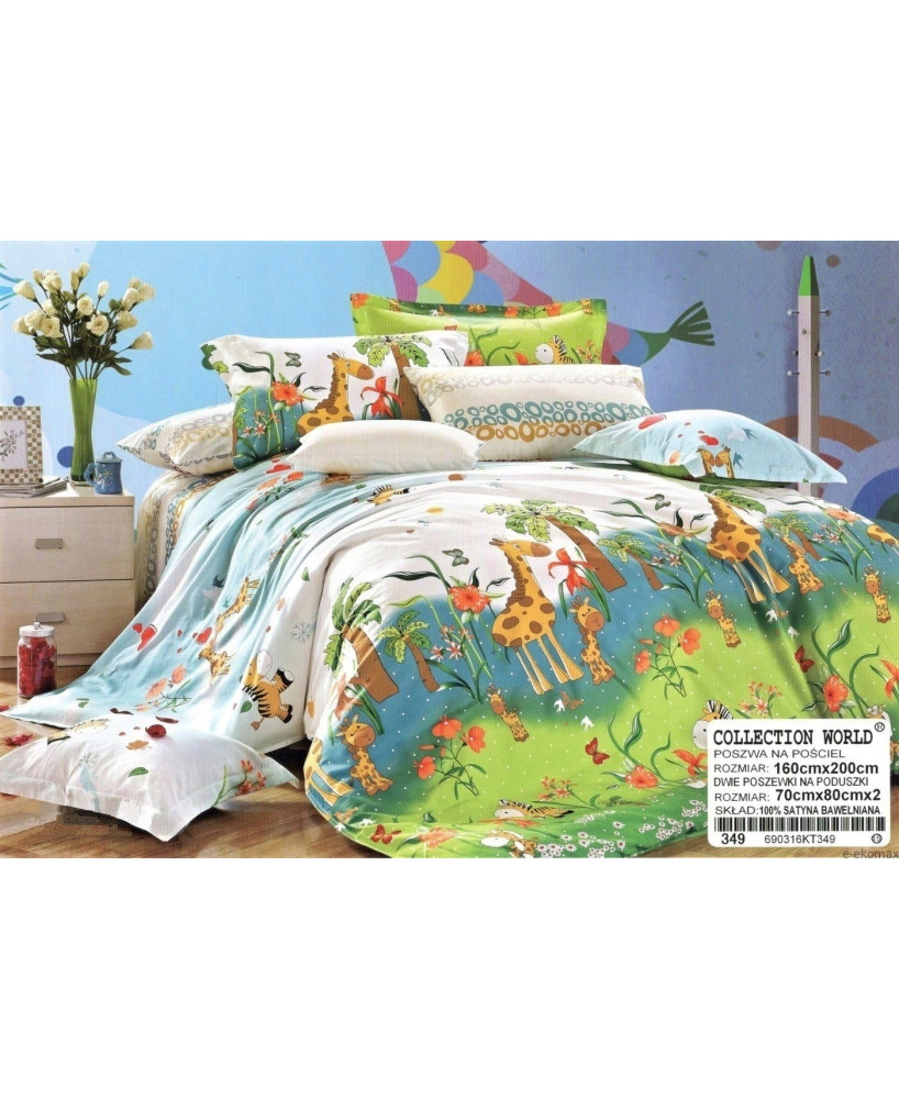 POŚCIEL COLLECTION WORLD 100% BAWEŁNA 160cm/200cm