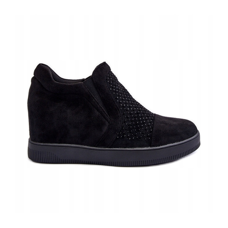 SEASTAR CZARNE SNEAKERSY BOTKI DAMSKIE NA KOTURNIE R36