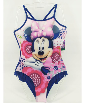 STRÓJ KĄPIELOWY MINNIE MOUSE LICENCJA FIOLET 122cm