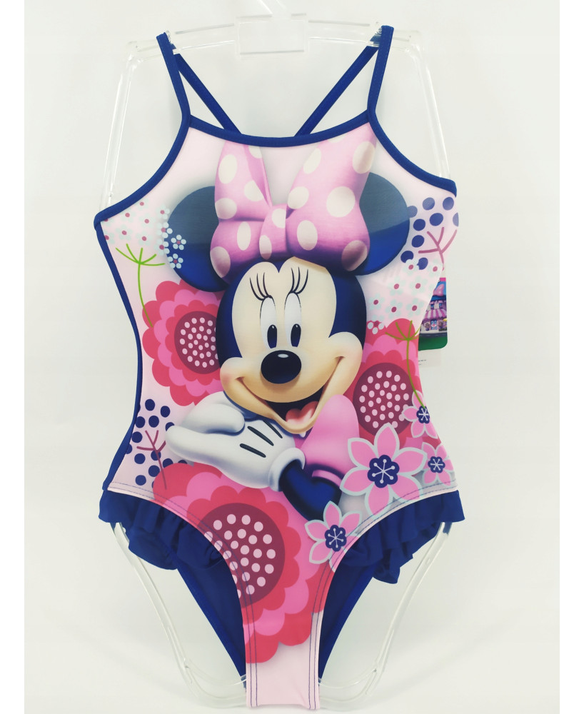 STRÓJ KĄPIELOWY MYSZKA MINNIE LICENCJA FIOLET 98cm