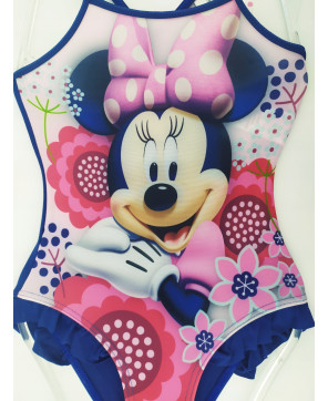 STRÓJ KĄPIELOWY MYSZKA MINNIE LICENCJA FIOLET 98cm