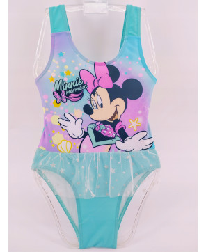 STRÓJ KĄPIELOWY MINNIE MOUSE TURKUSOWY 110cm 5lat