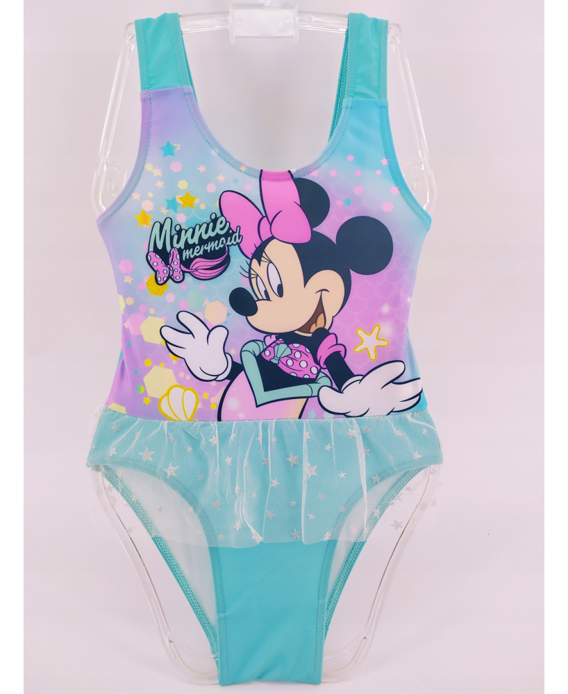 STRÓJ KĄPIELOWY MINNIE MOUSE TURKUSOWY 110cm 5lat