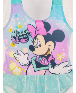 STRÓJ KĄPIELOWY MINNIE MOUSE TURKUSOWY 110cm 5lat