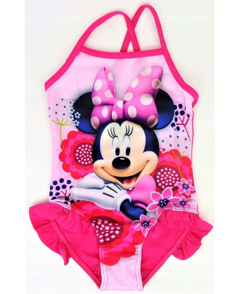 STRÓJ KĄPIELOWY MYSZKA MINNIE LICENCJA RÓŻ 104cm