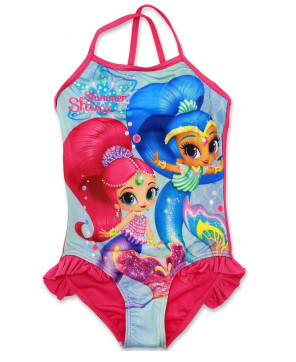 STRÓJ KĄPIELOWY SHIMMER I SHINE LICENCJA RÓŻ 116cm