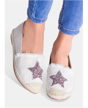 Białe Balerinki Espadryle VICES r. 37