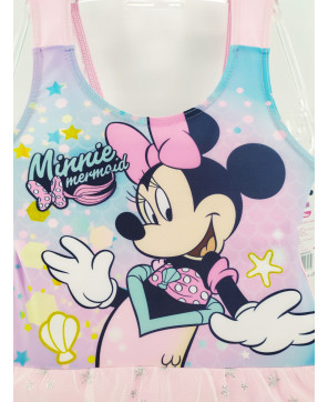 STRÓJ KĄPIELOWY MINNIE MOUSE RÓŻ 128cm 8lat