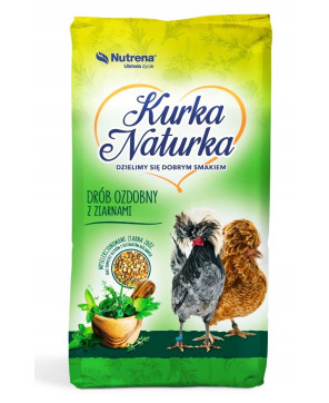 KURKA NATURKA DRÓB OZDOBNY Z ZIARNAMI KRUSZONKA NUTRENA 20kg