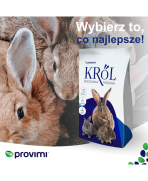 KRÓL PASZA KARMA DLA KRÓLIKÓW PROVIMI Z KOKCYDIOSTATYKAMI 25KG