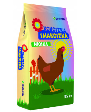 KOKOSZKA SMAKOSZKA SYPKA PASZA DLA KUR NIOSKA PROVIMI 25 kg