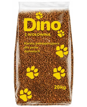 KARMA DLA PSA SUCHA DINO Z WOŁOWINĄ 20KG