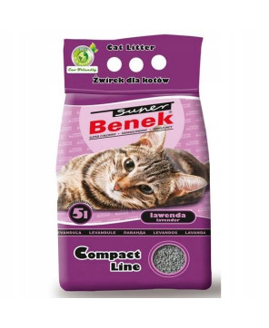 Super Benek Lawenda 10L Żwirek Dla Kota Compact Line