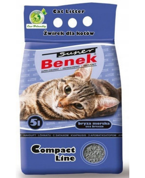 Super Benek Bryza Morska 10L Żwirek Dla Kota Compact Line