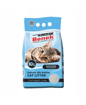 Super Benek Naturalny 10L Żwirek Dla Kota Compact Line