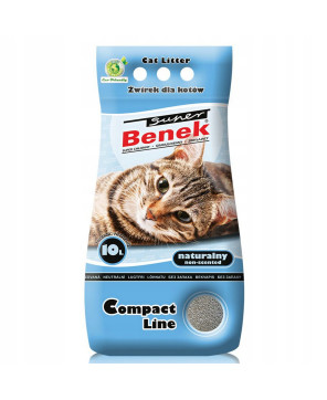 Super Benek Naturalny 10L Żwirek Dla Kota Compact Line