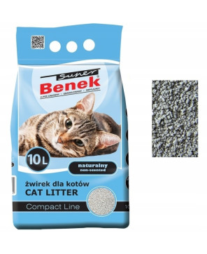 Super Benek Naturalny 10L Żwirek Dla Kota Compact Line